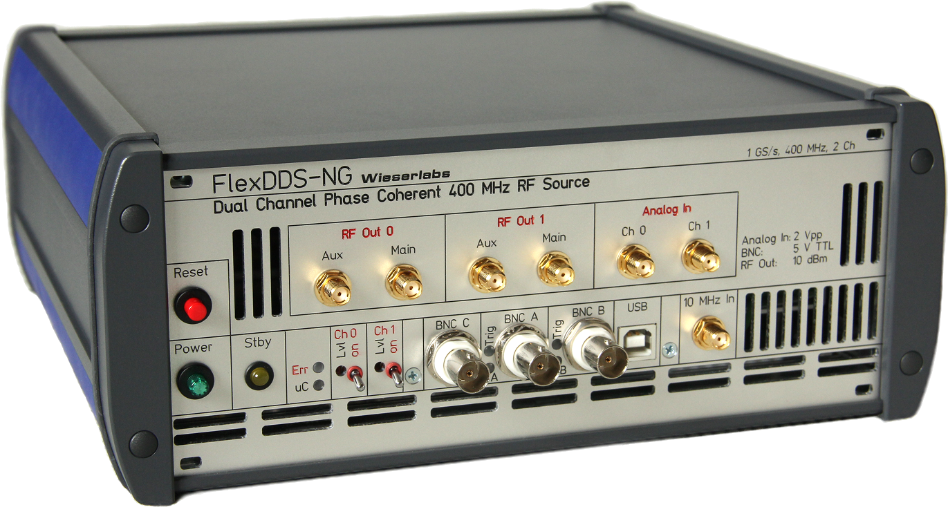 WL-FlexDDS-NG-DUAL Flexible Dual Channel Phase-Continuous 1&nbsp;GS/s 400 MHz Agile Radio Frequency Source